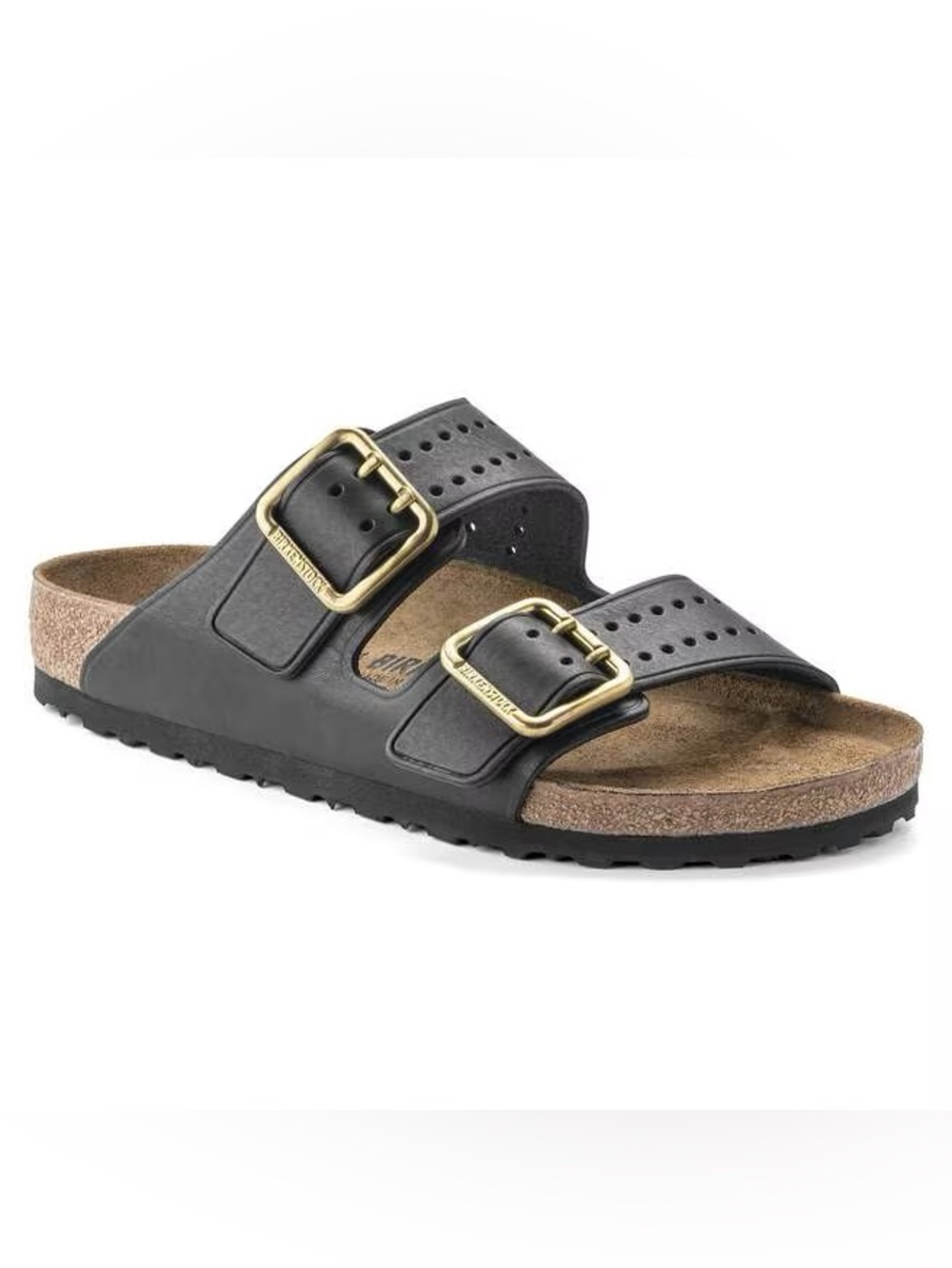 BIRKENSTOCK - Arizona Bold Gap Sandals in Black and Gold - Men’s Size EU 45